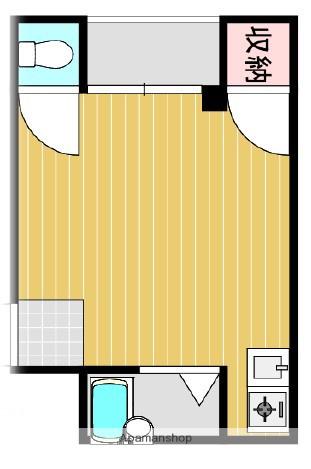 ニューハイツ桜PARTⅠ(ワンルーム/1階)の間取り写真