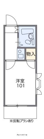 メゾンコンフォート桜木町(1K/1階)の間取り写真