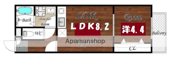 ディアコート守口B棟(1LDK/1階)の間取り写真