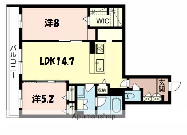 シャーメゾンZEN(2LDK/1階)の間取り写真