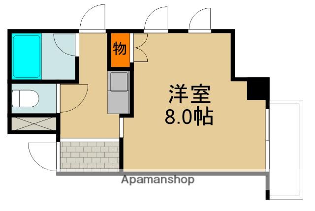 扇商事マンション(1K/5階)の間取り写真