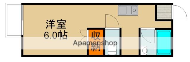 橋中ハイツ(1K/2階)の間取り写真