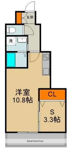 BISCUSSFORESTA大和田(ワンルーム/2階)の間取り写真