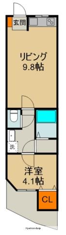 KITORA PART 1(1LDK/1階)の間取り写真