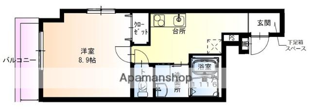 フジパレス門真本町Ⅱ番館(1K/1階)の間取り写真