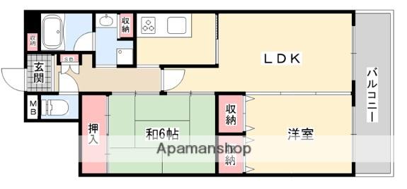 DKHマキノ(2LDK/4階)の間取り写真