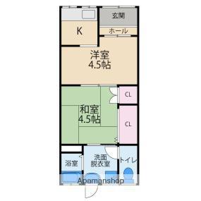 京阪電気鉄道京阪線 寝屋川市駅 徒歩6分 1階建 築75年(2K)の間取り写真