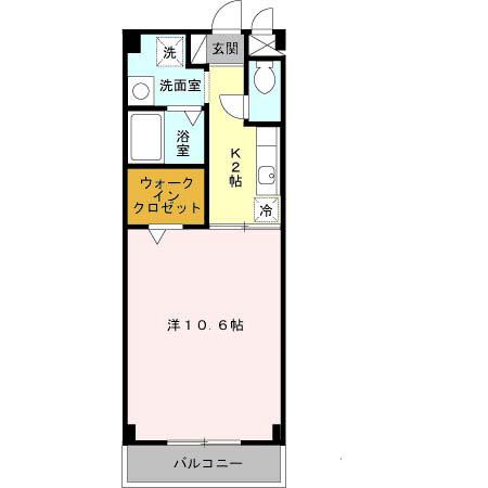 パル・ラ・メール(1K/2階)の間取り写真