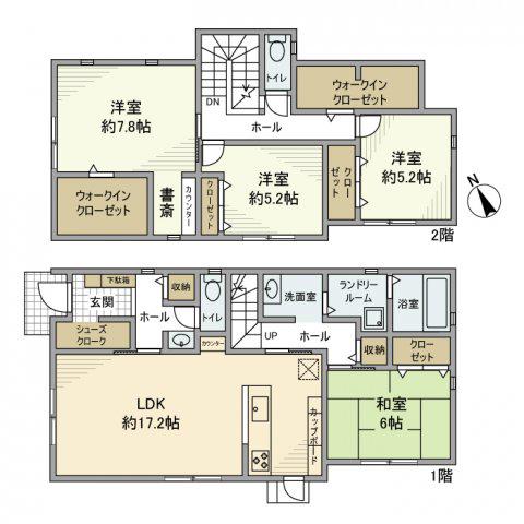京阪電気鉄道京阪線 枚方公園駅 徒歩19分 2階建 築5年(4LDK)の間取り写真
