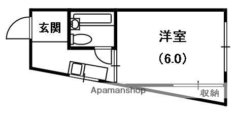 フォーラムイン清洲(1K/1階)の間取り写真