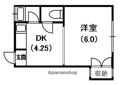 コムズスクエア高瀬(1K/3階)の間取り写真
