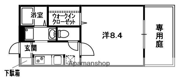 インペリアルビレッジA棟(1K/1階)の間取り写真