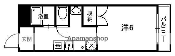 グリーンハイツⅡ番館(1K)の間取り写真