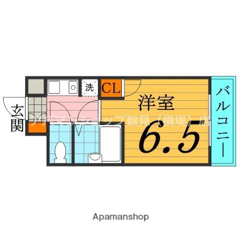 メリーパレス(1K/3階)の間取り写真