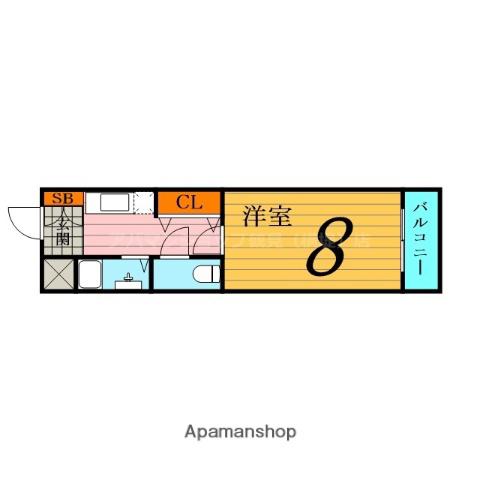 リブレハウス(1K/3階)の間取り写真