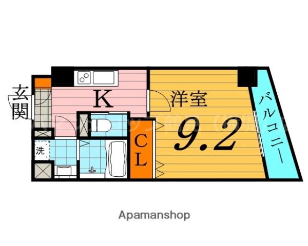 FOREST FIELD(1K/5階)の間取り写真