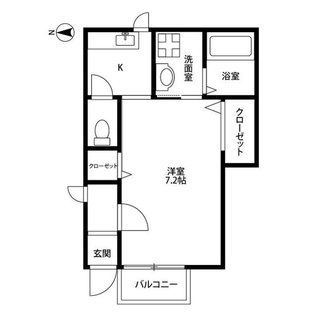 アムール　ＢＲＩＬＬＥＲ(1K)の間取り写真