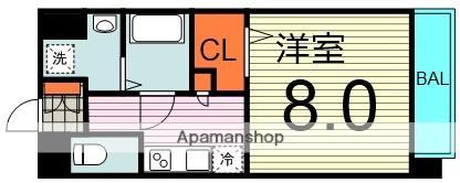 FOREST GRACE 城東京橋Ⅰ(1K/8階)の間取り写真