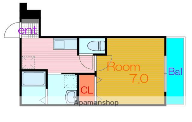 フジパレス今津中Ⅲ番館(1K/2階)の間取り写真