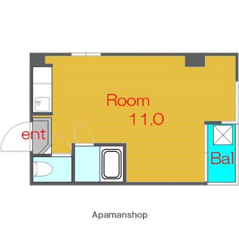 サンシャイン森ノ宮(ワンルーム/3階)の間取り写真