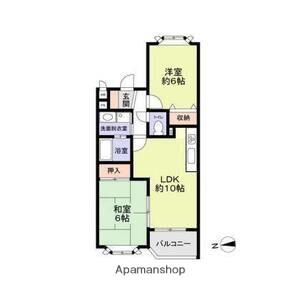 VILLA MS(1K/2階)の間取り写真