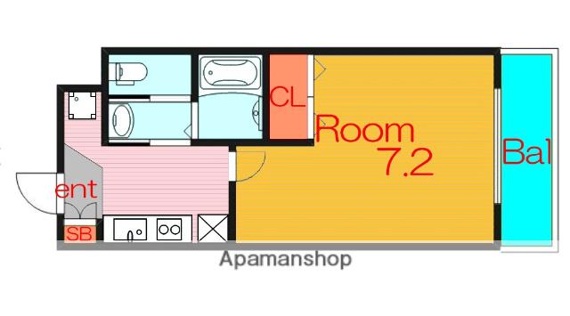 今津南1丁目マンション(1K/1階)の間取り写真