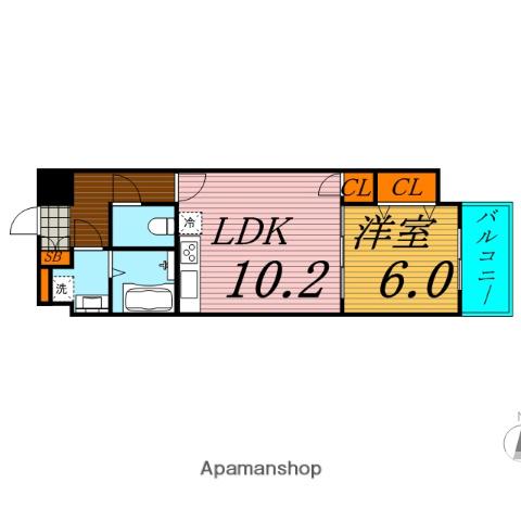 大拓メゾン鶴見(1LDK/2階)の間取り写真