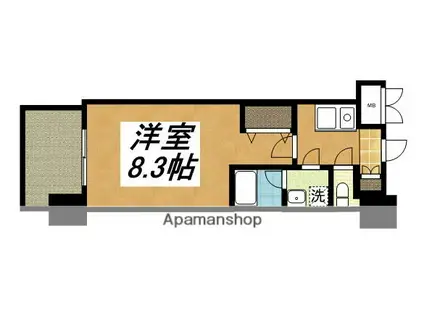 スプランディッド新大阪3(1K/13階)の間取り写真