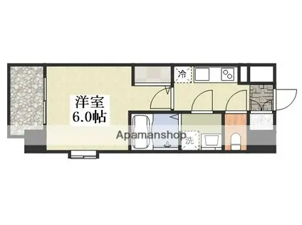 エスリードレジデンス新大阪プライム(1K/5階)の間取り写真