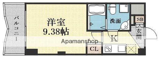 セレニテ新大阪弐番館(1K/9階)の間取り写真