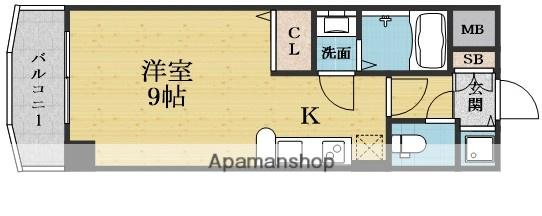 ノルデンタワー新大阪1(1K/7階)の間取り写真