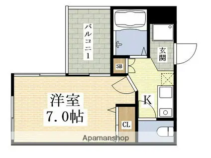 MPLAZA新大阪駅前(1K/11階)の間取り写真