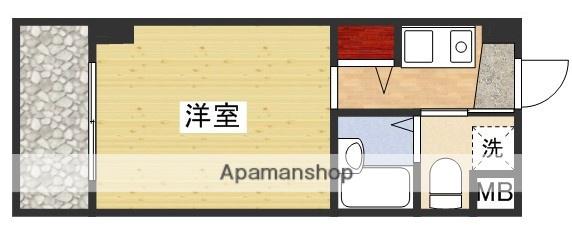 デュウエル東三国(1K/5階)の間取り写真