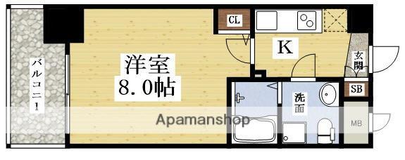 SEST新大阪(1K/7階)の間取り写真