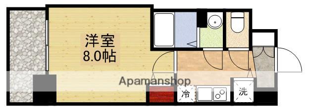 ディームス江坂(1K/3階)の間取り写真