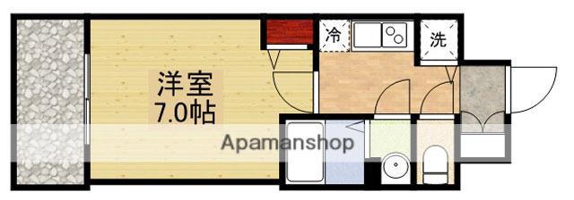 ディームス江坂(1K/9階)の間取り写真