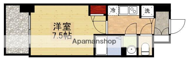 ディームス江坂(1K/6階)の間取り写真