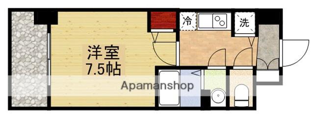 ディームス江坂(1K/12階)の間取り写真