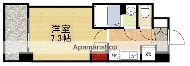 ディームス江坂(1K/12階)の間取り写真