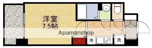 ディームス江坂(1K/13階)の間取り写真