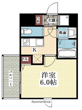 M-RESIDENCE新大阪ガーデン(1K/9階)の間取り写真