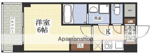 M-RESIDENCE新大阪ガーデン(1K/8階)の間取り写真