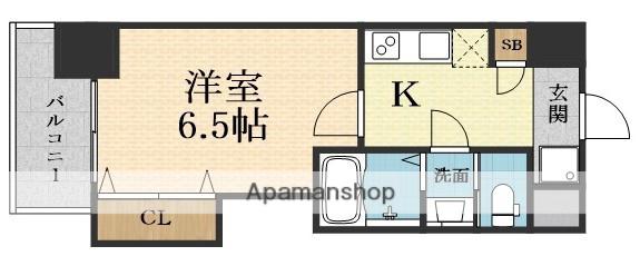LUXE新大阪北(1K/4階)の間取り写真