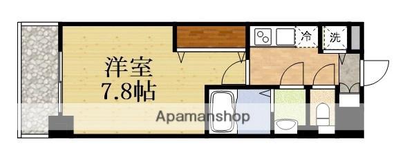 ラグゼ東三国Ⅳ(1K/6階)の間取り写真