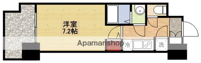 スペーシア江坂広芝町(1K/11階)の間取り写真