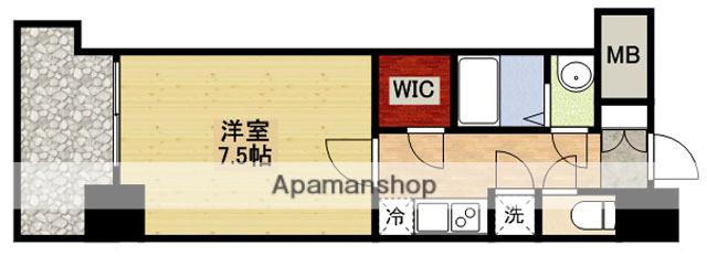 スペーシア江坂広芝町(1K/14階)の間取り写真