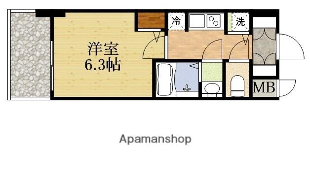 S-RESIDENCE江坂エミネンス(1K/14階)の間取り写真
