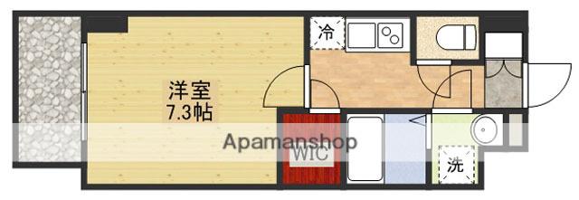 スペーシア江坂南金田(1K/8階)の間取り写真