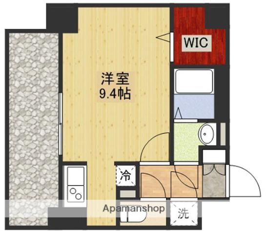 スペーシア江坂南金田(ワンルーム/4階)の間取り写真