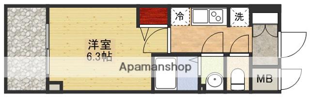 プレサンス新大阪イオリア(1K/10階)の間取り写真